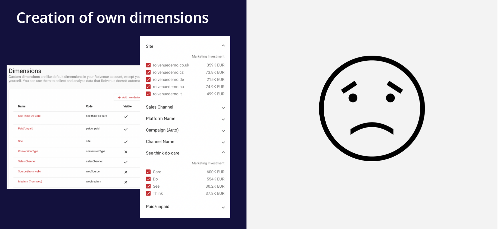 custom dimensions